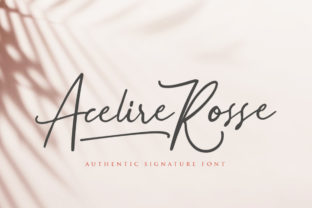 Acelire Rosse: A Handwritten Font That Builds Brand Warmth
