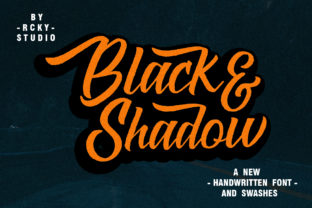 Black Shadow: A Bold Handwritten Font for Campaign Headlines