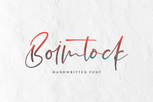 Boimtock: A Light, Authentic Handwritten Font for Digital Branding