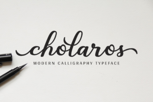 Cholaros: A Bold Script Font for Editorial Identity