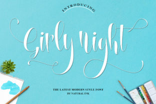 Girly Night: A Handwritten Font That Feels Like a Thoughtful Pause