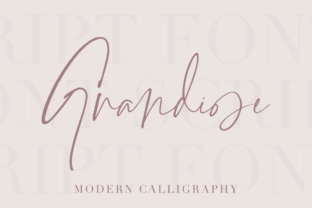 Grandiose: A Handwritten Font That Commands Attention