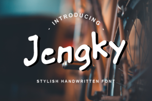 Jengky Font: A Playful Handwritten Typeface for Craft & Brand Projects
