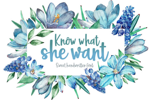 Know What She Want: A Romantic Handwritten Font for Campaign Headlines