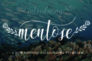 Mentose: A Handwritten Font with Botanical Sophistication