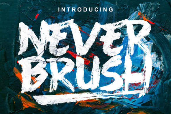 Never Brush: A Bold, Organic Script Font for Real Business Branding