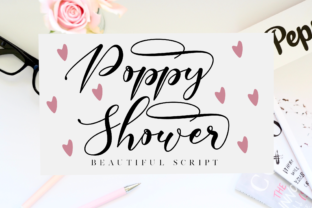 Poppy Shower: A Classy Script Font for Small Business Branding