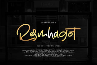 Resmhagot: A Handwritten Font That Feels Like a Thoughtful Pause