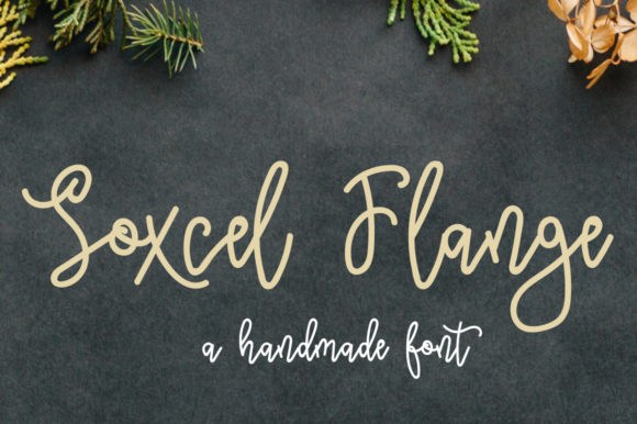 Soxcel Flange: A Handwritten Font That Feels Human in Real Campaigns