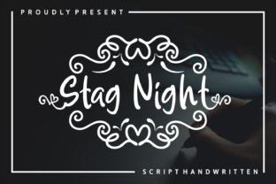 Stag Night Font: A Handwritten Script with Romantic Charm