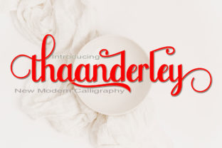 Thaanderley: A Handwritten Font That Feels Like Home