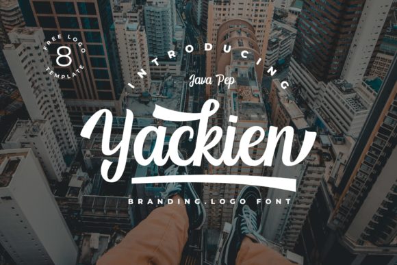 Yackien Handwritten Font for Small Business Branding